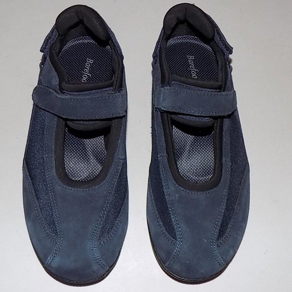 New Drew Bare Freedom  Joy Blue suede / stretch US 5.5 WIDE